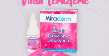 Miraderm Vücut Temizleme Solüsyonu 20 Hijyenik Mendil + 100 ml
